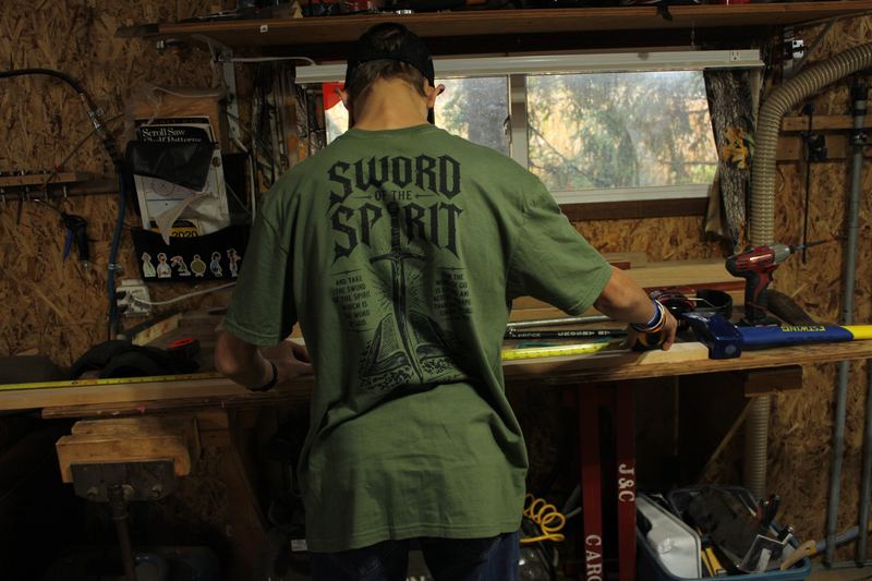 Back print in the workshop